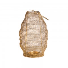 LANTERN IRON WIRE  GOLD    - CANDLE HOLDERS